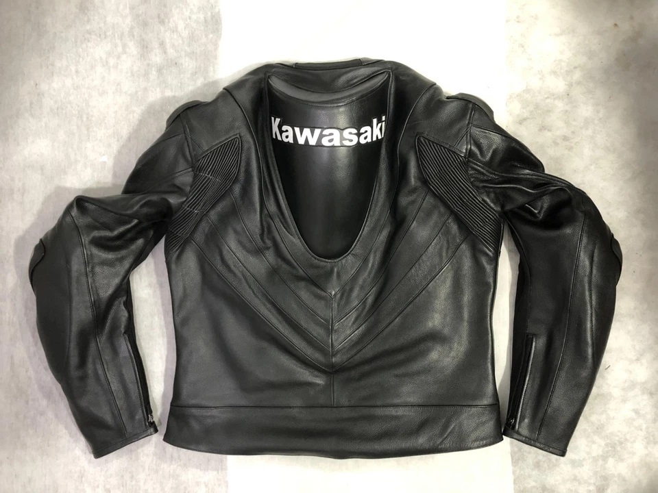 Kawasaki Ninja Black Racing Leather Jacket - Image 5